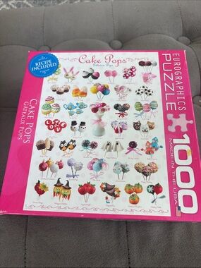 EuroGraphics 1000pc Cake Pops Puzzle - Pink